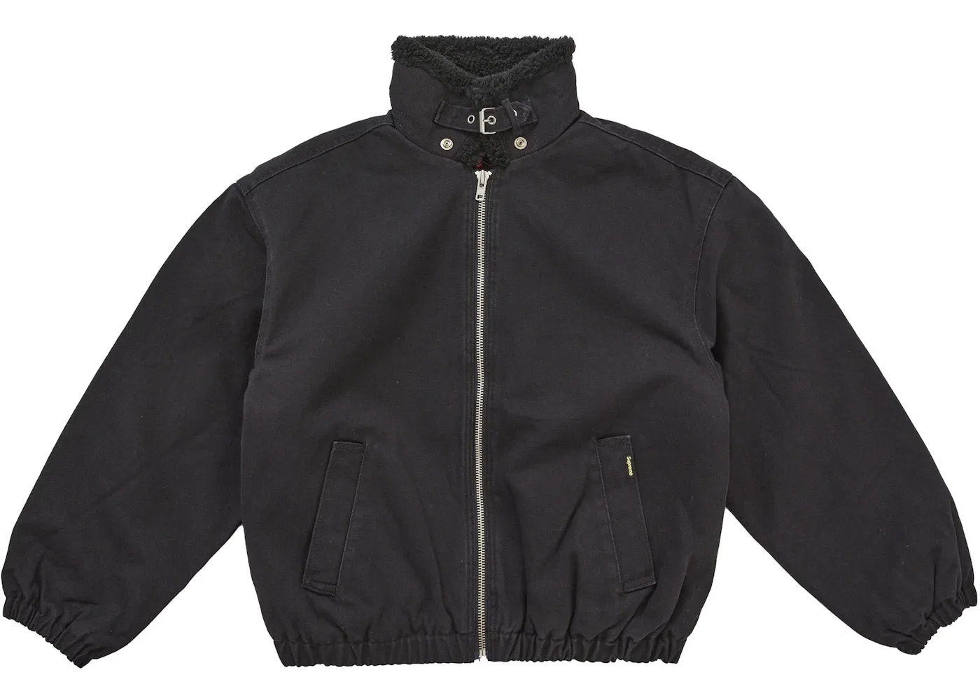 Мужская куртка-бомбер с подкладкой из искусственного каракуля Supreme Jacket (FW25), Black — фото 4