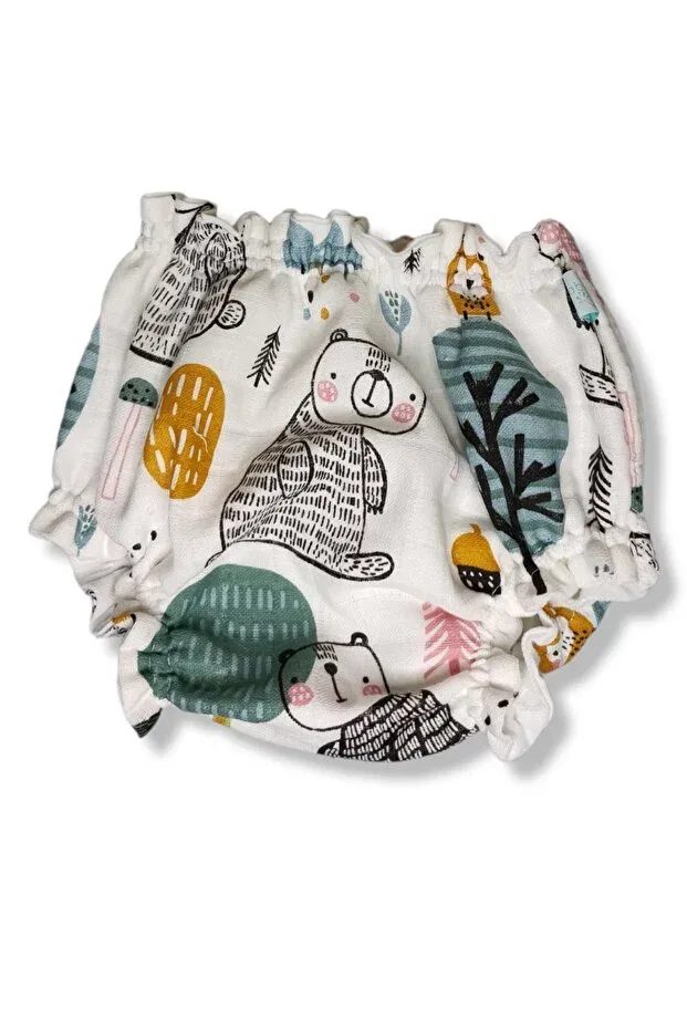 Детские трусы для мальчиков с принтом Foxy bears patterned mattresses (liquid proof) panties diaper dropping training pants swimsuit shorts Majkabeba, Bears With Foxes