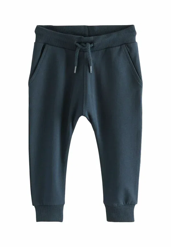 Брюки из хлопка с эластаном Regular fit joggers 5 pack Next, Ecru, Navy Blue, темно-синий/кремовый — фото 2