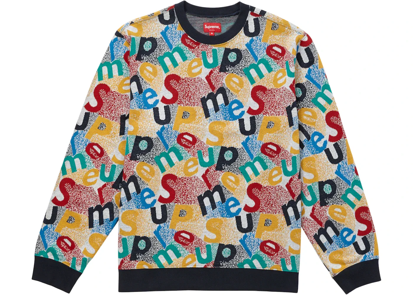 Мужской свитшот Supreme Scatter Text Crewneck, Navy