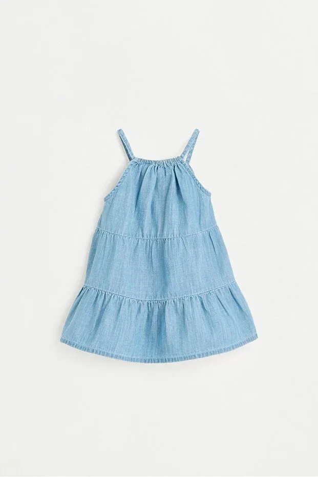 Детское платье для девочек с бретельками Lefties, Light Blue — фото 2