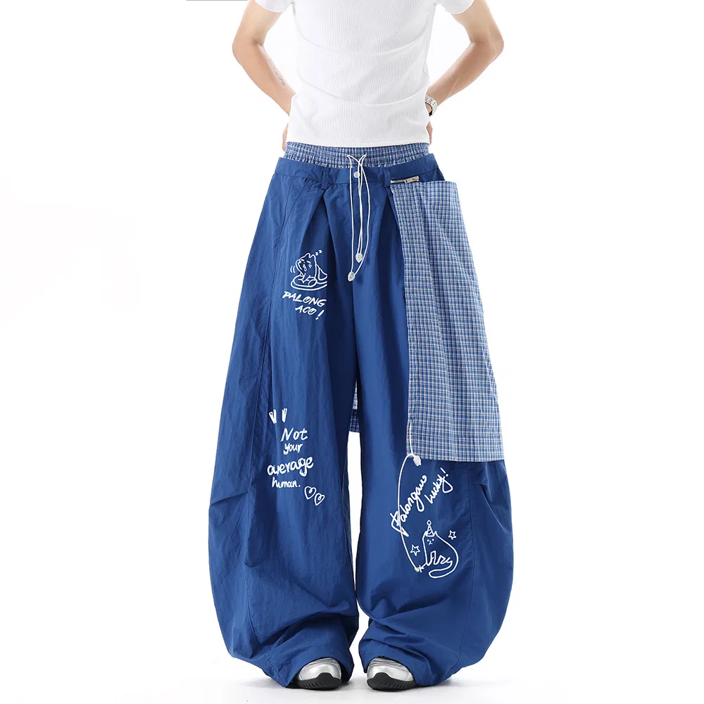 Детские брюки свободного кроя с широкой штаниной Casual Pants, PAL ONGACO, Black — фото 4
