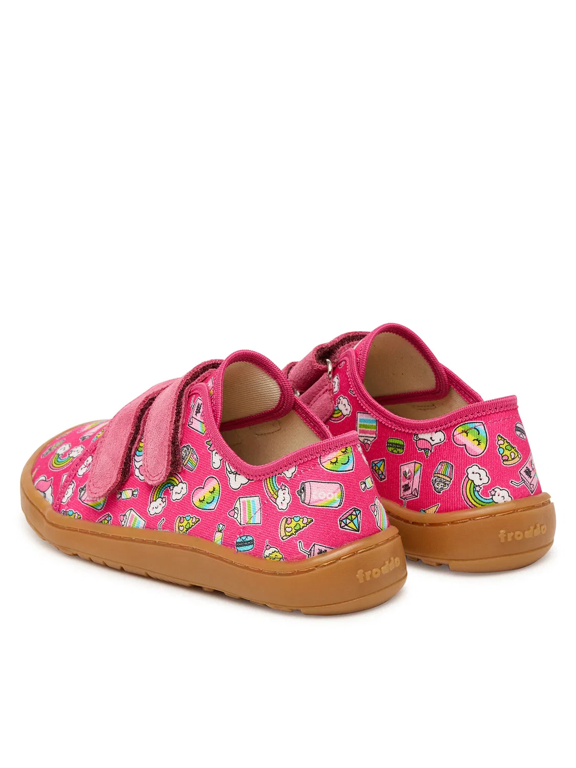 Слиперы для девочки Barefoot Canvas Froddo, розовый — фото 3