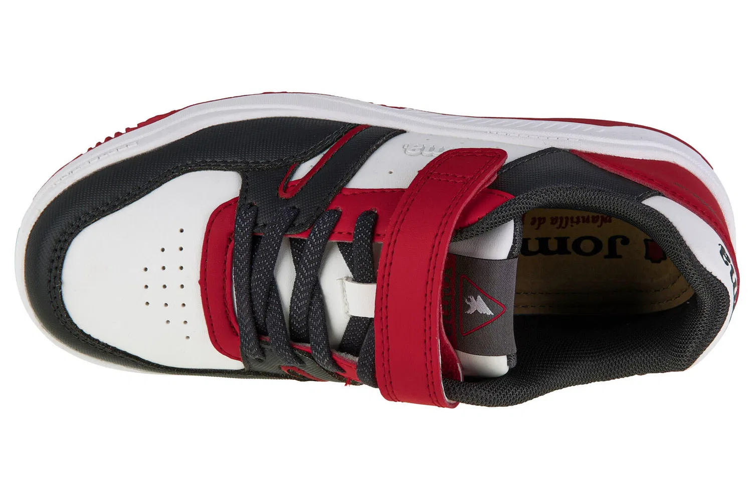 Детские кроссовки для мальчиков Platea Low Jr Joma, Weiss Schwarz — фото 3
