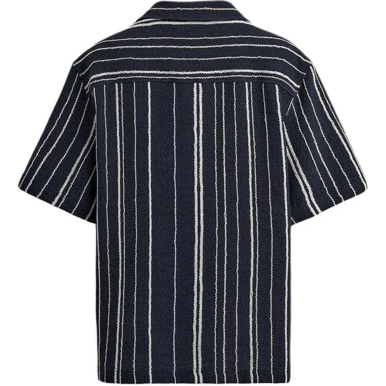 Мужская рубашка с принтом Sea Blue ZARA, Sea Blue — фото 3