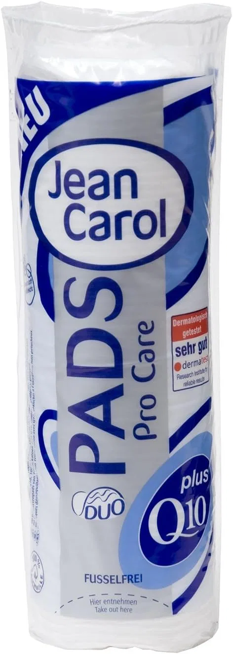 Диски для лица Jean Carol Duo Pads Care Plus Q10, 60 шт
