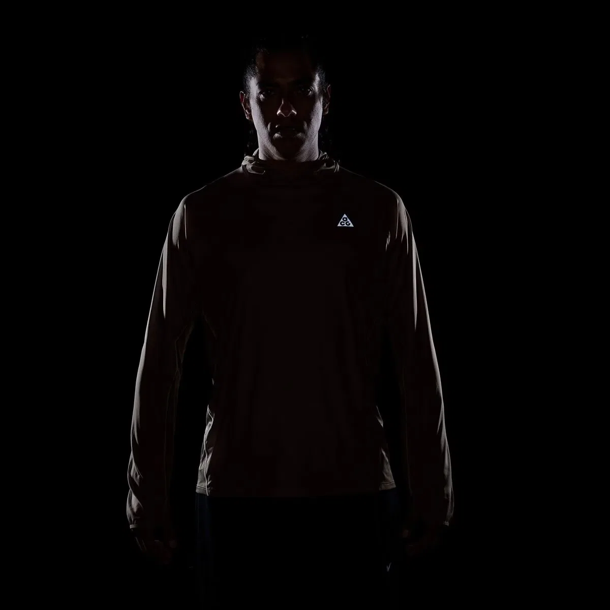 Мужская худи с защитой от солнца ACG Dri-FIT UV Solar Chase Nike, Ironstone/Mink Brown/Summit White — фото 2
