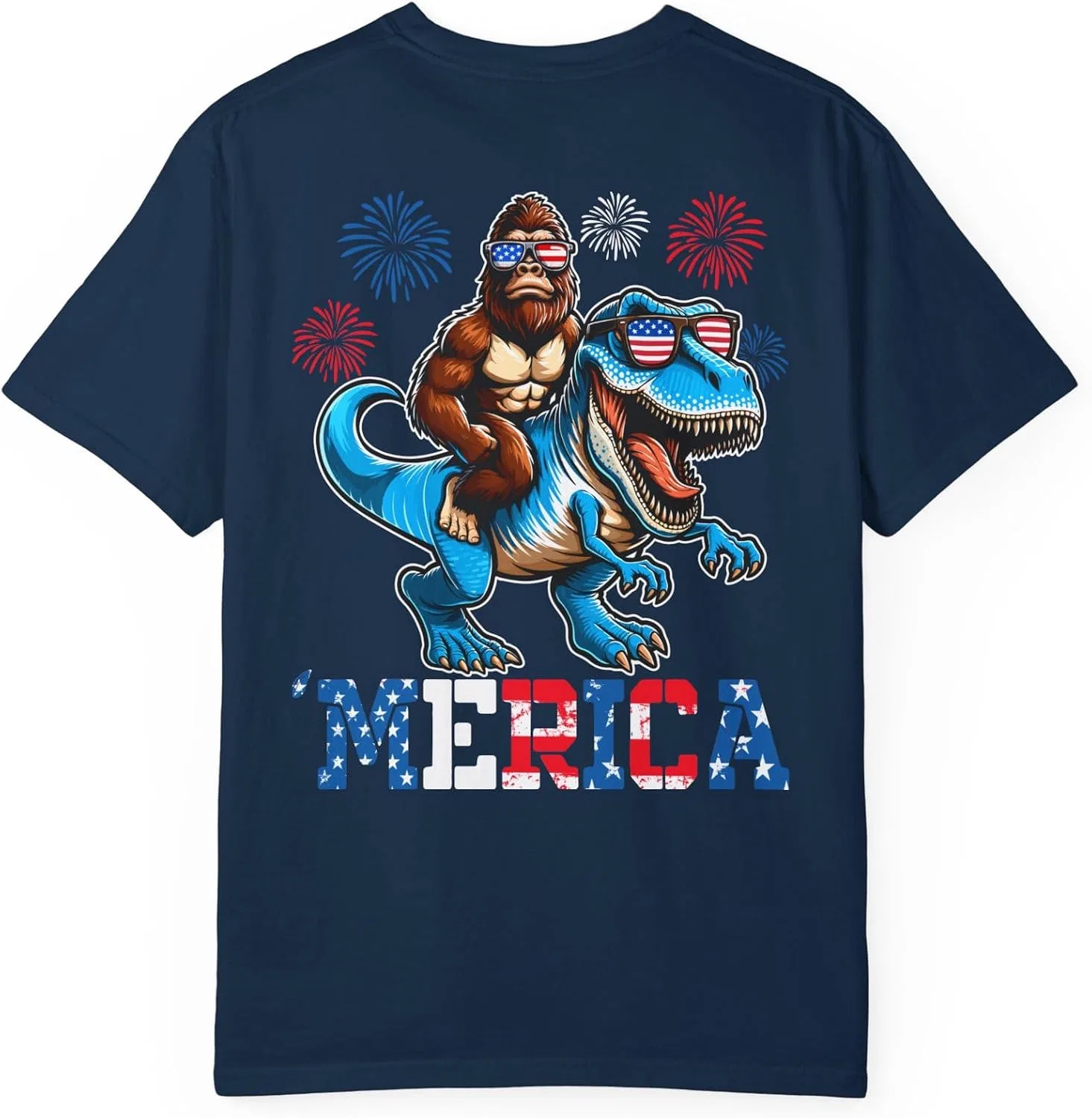 Футболка с принтом Patriotic Gorilla, True Navy