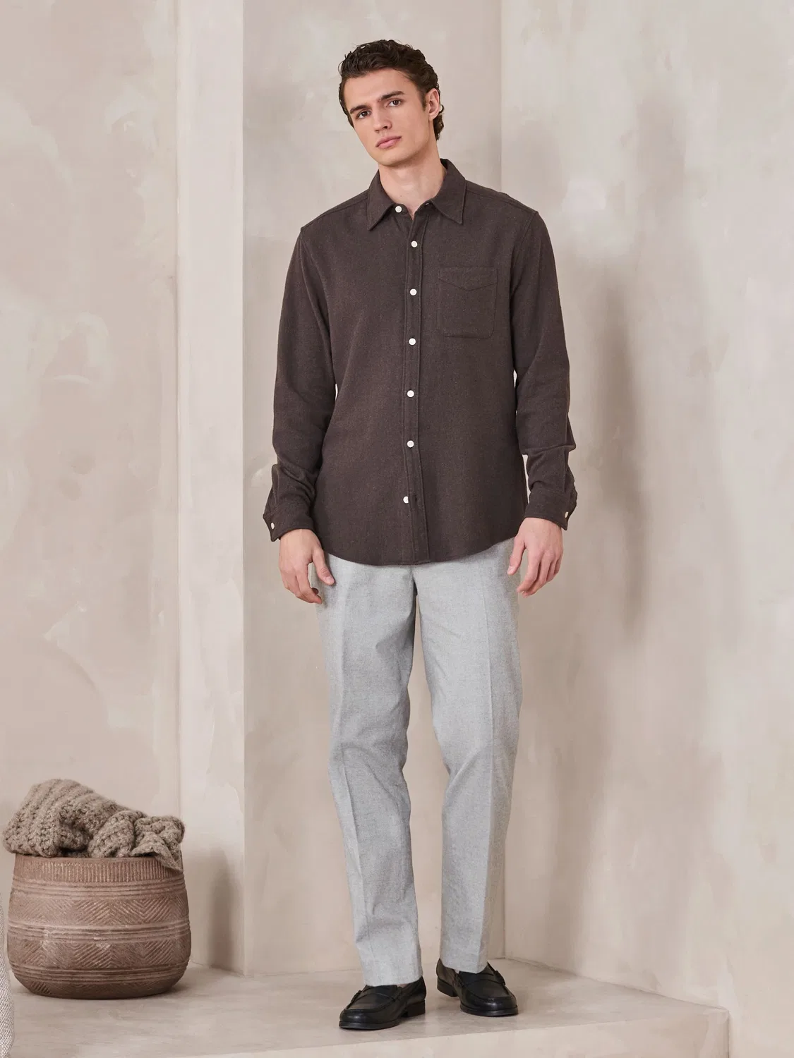 Брюки классические Regular Fit N.Premium Next, светло-серые — фото 2