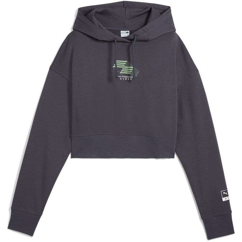 

Kapuzensweat hyrox x cropped hoodi Puma, серый