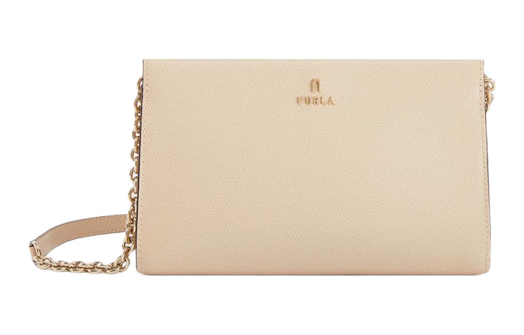 

Furla Текстурированная кожаная сумка через плечо мини женская экрю