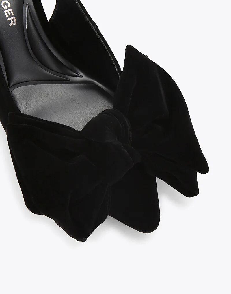 Туфли KG Kurt Geiger Tilly на каблуке-банте черного цвета — фото 3