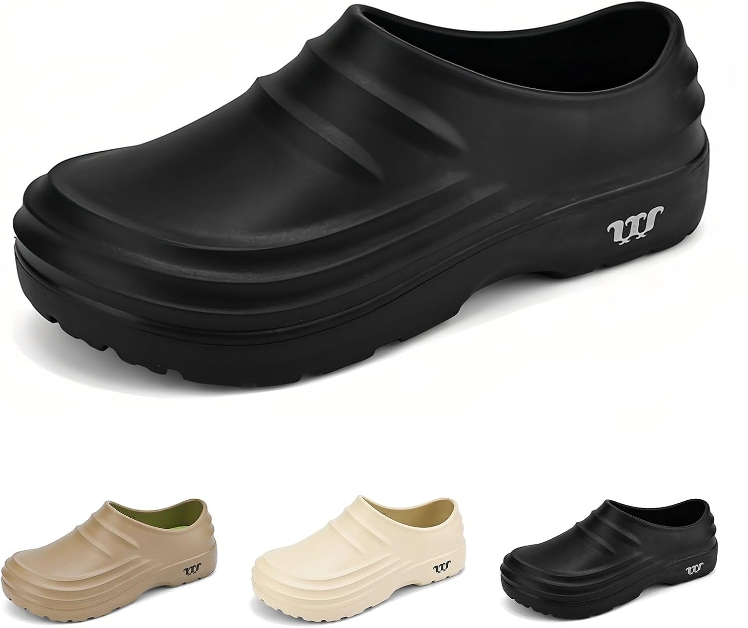 

Кроссовки-шеф для мужчин и женщин Armadillo, нескользящие, стойкие к маслу, водонепроницаемые, легкие сабо для кухни, тапочки-шеф без шнурков Zfezyxa, черный