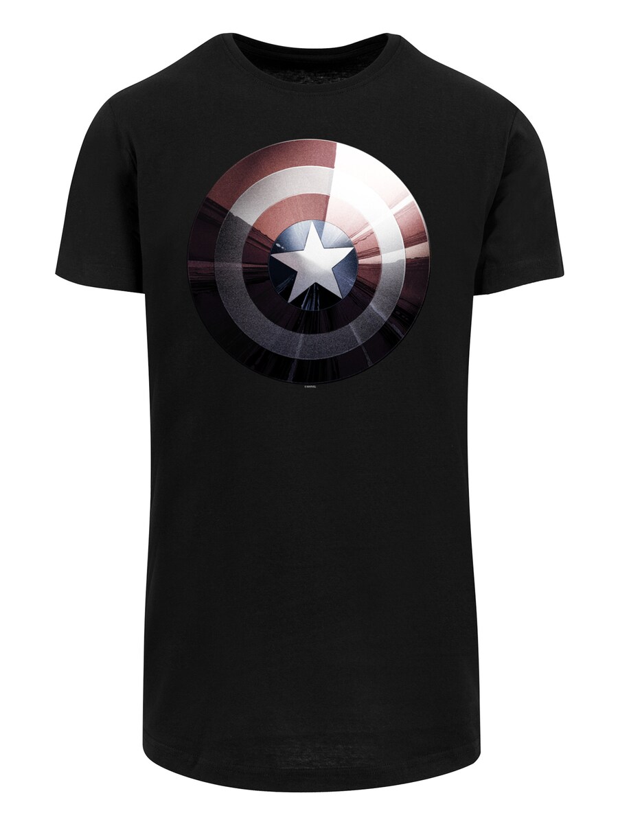 

Рубашка F4NT4STIC Marvel Captain America Shield Shiny, черный