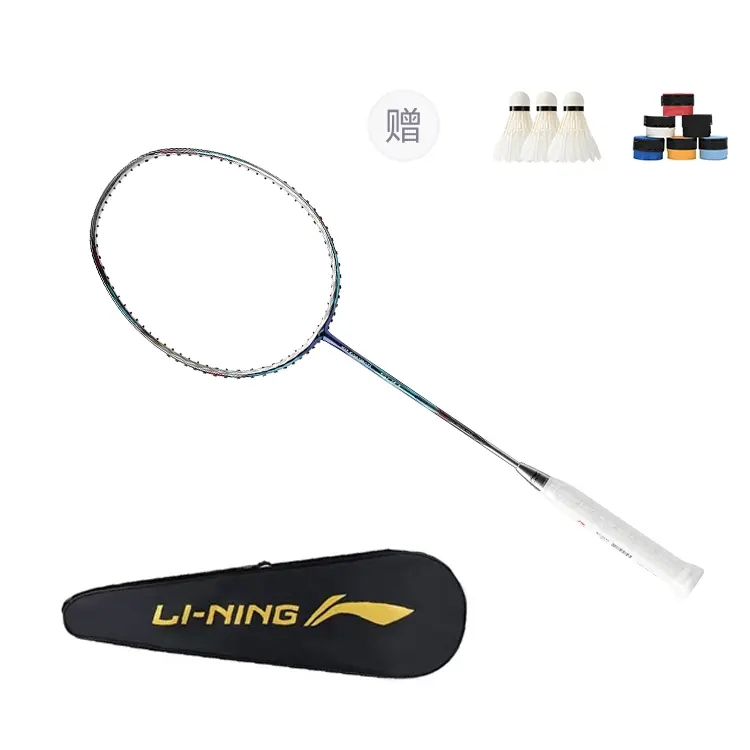 

Профессиональная бадминтонная ракетка LiNing Windblade Collection 500 из карбона, диаметр 675 мм, синяя