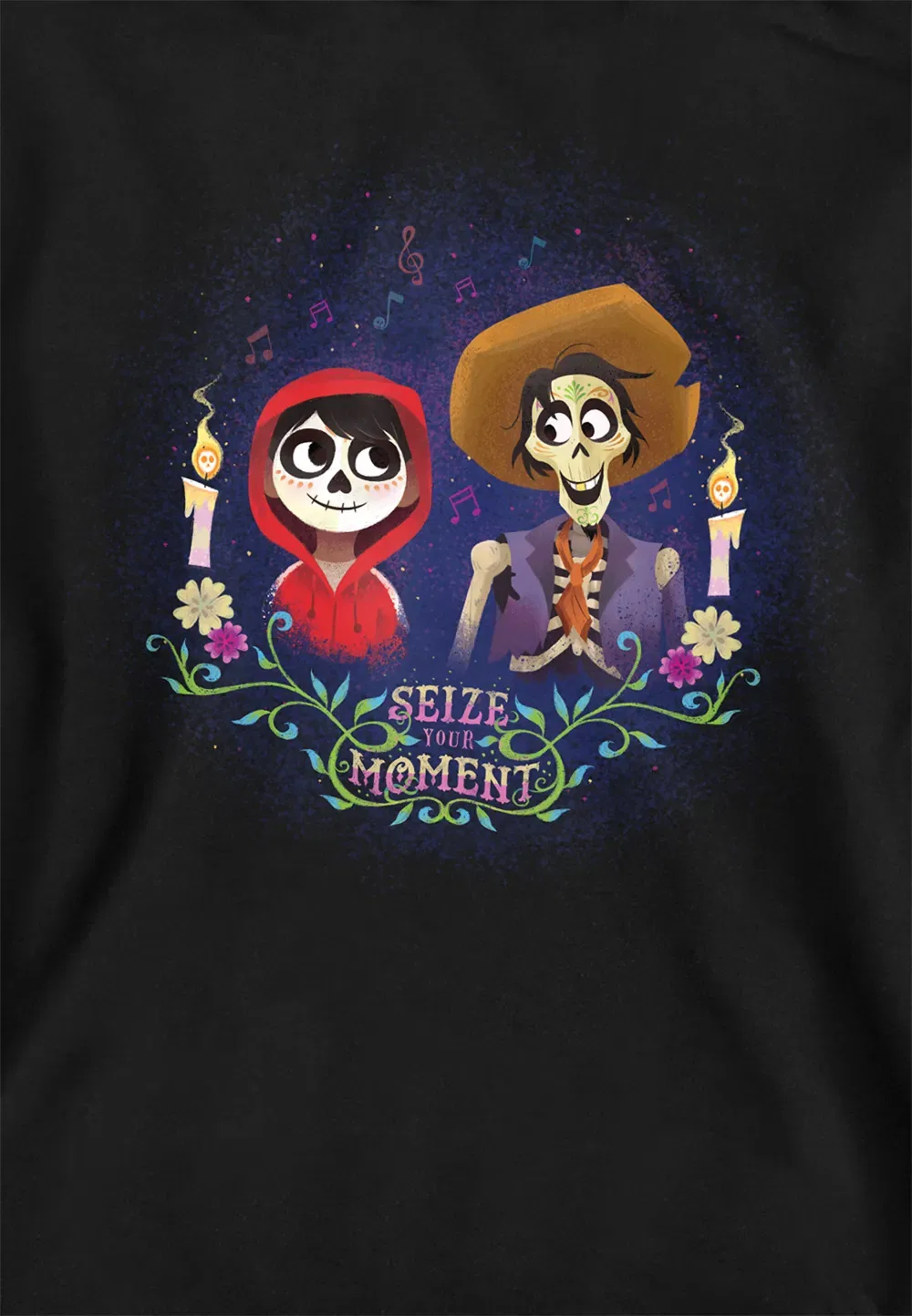 Детский худи Coco с Мигелем и Эктором, Disney, черный — фото 2