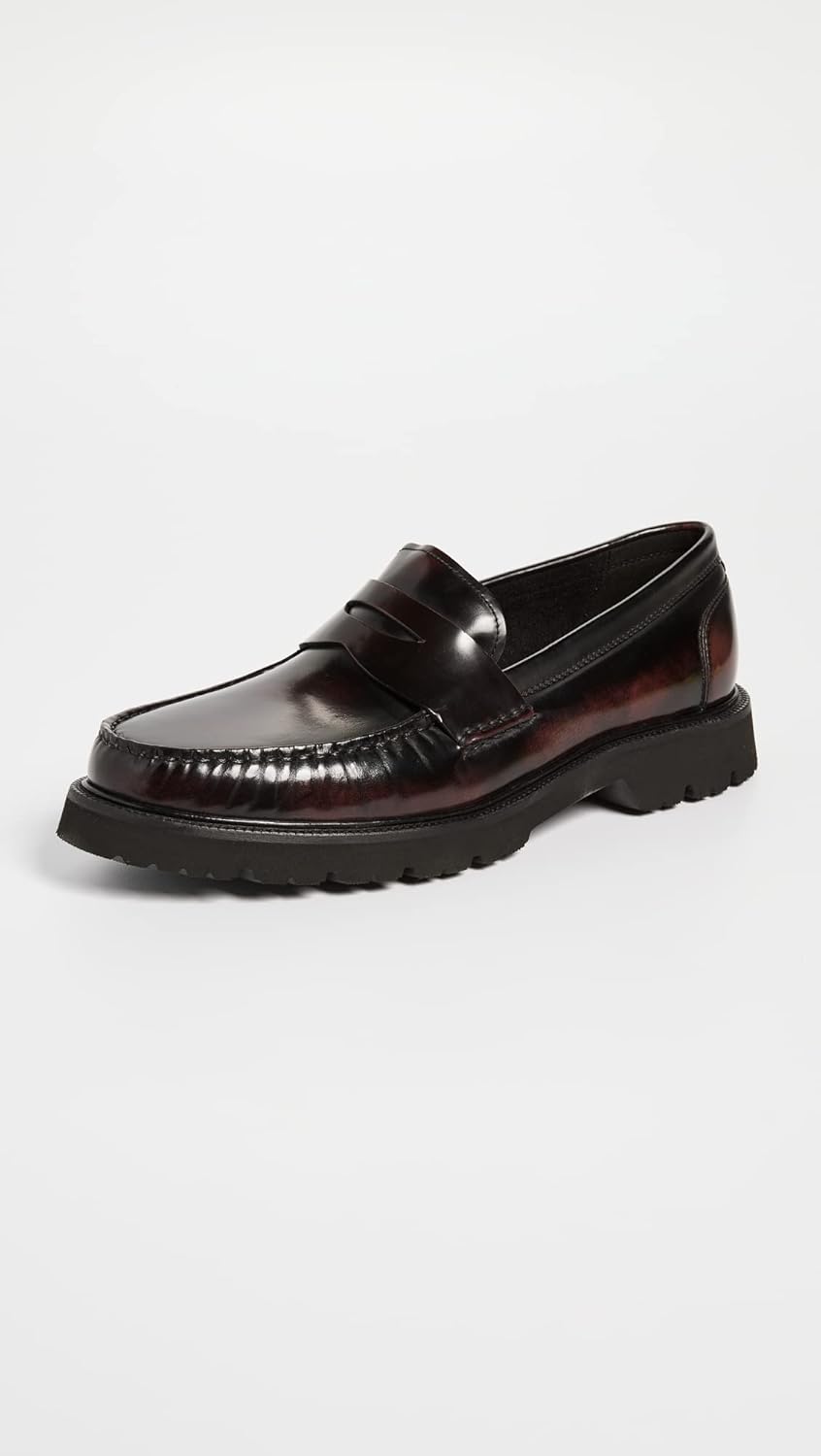 Мужские лоферы Cole Haan American Classics Penny, черный/бордовый — фото 2