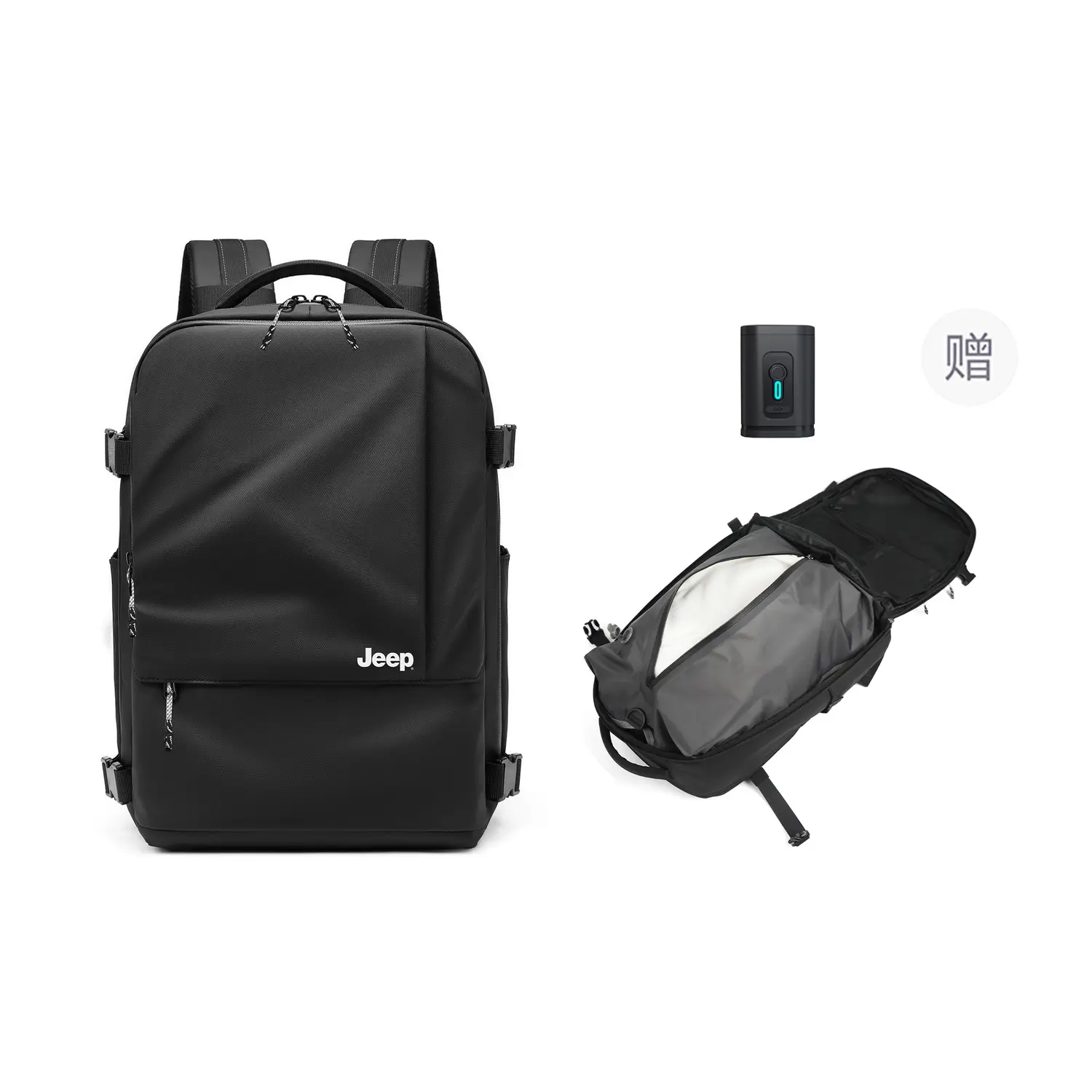 

Jeep Рюкзак PU для ноутбука Unisex Black/White