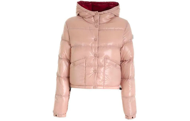 

Пуховик женский розовый Moncler, розовый