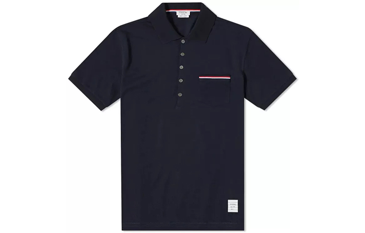 

Рубашка-поло в полоску Rwb THOM BROWNE, Marine Blue