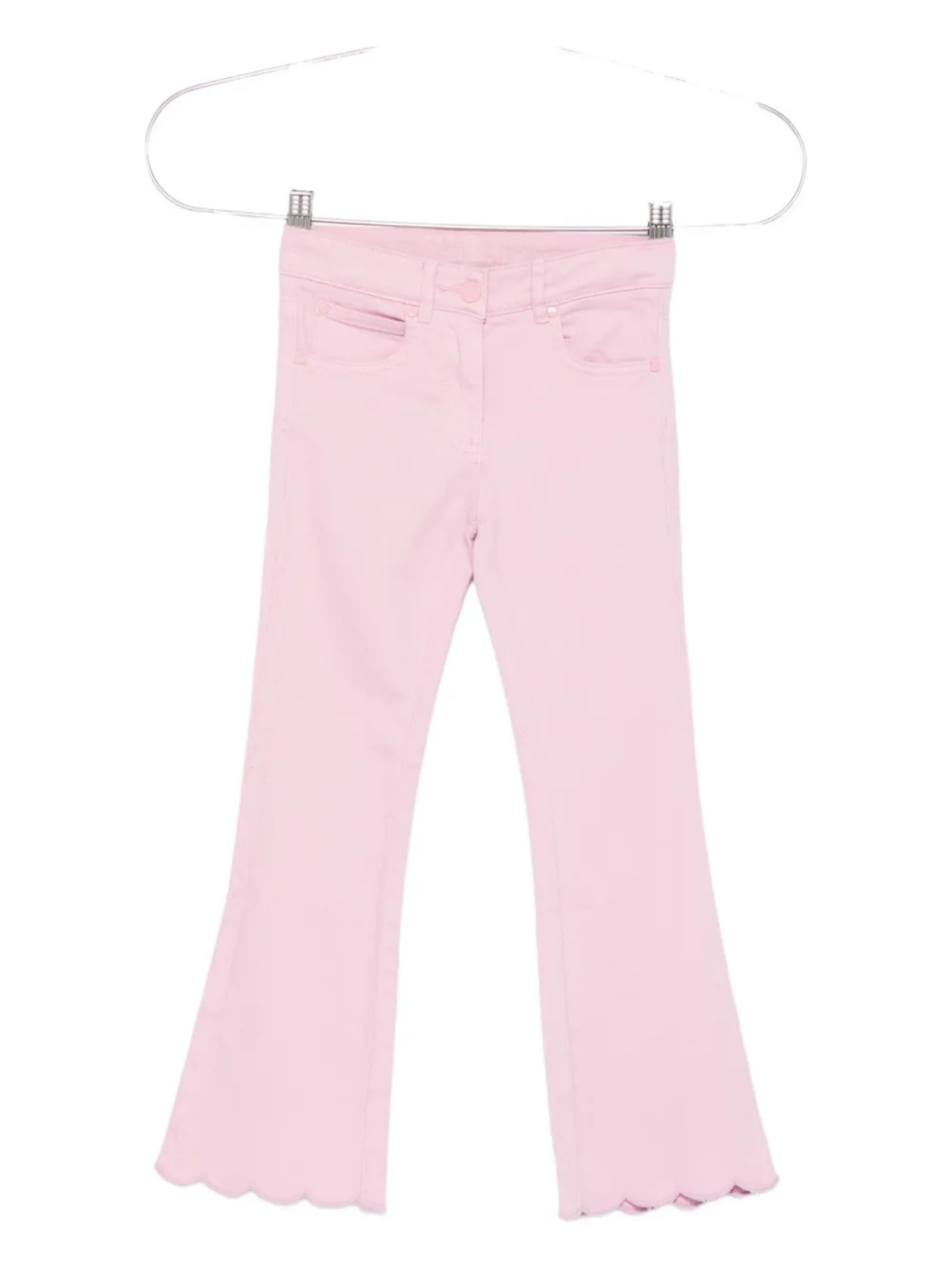 

Брюки Stella McCartney Kids с фестончатым краем, розовый