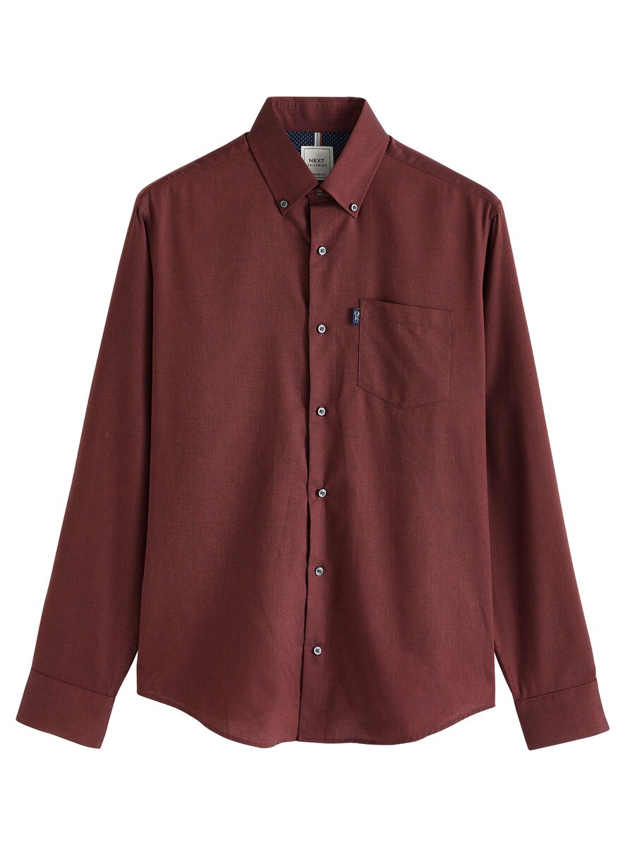 

Повседневная рубашка Next Regular fit Button Up Shirt, бордо