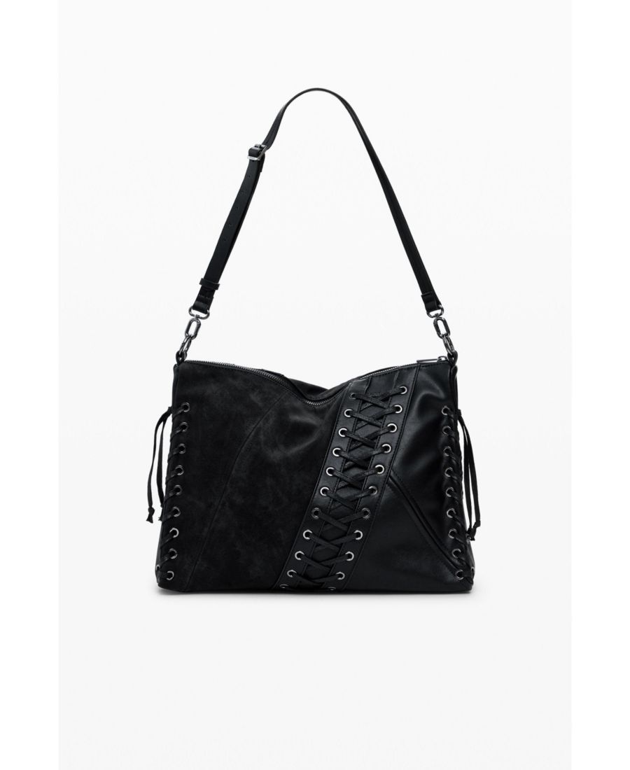 

Женская сумка через плечо среднего размера из искусственной кожи Desigual, Black