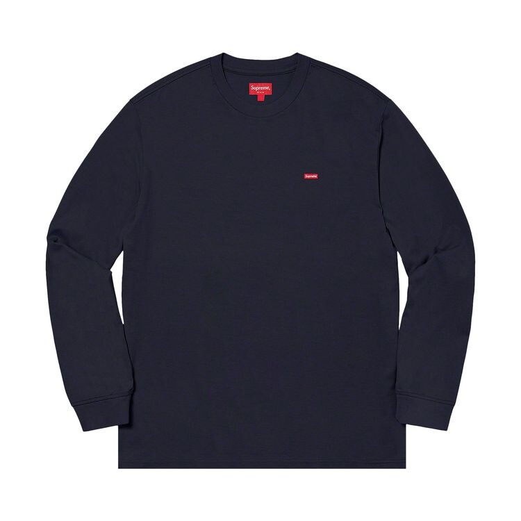Футболка Supreme Small Box Long-Sleeve Tee Navy, синий