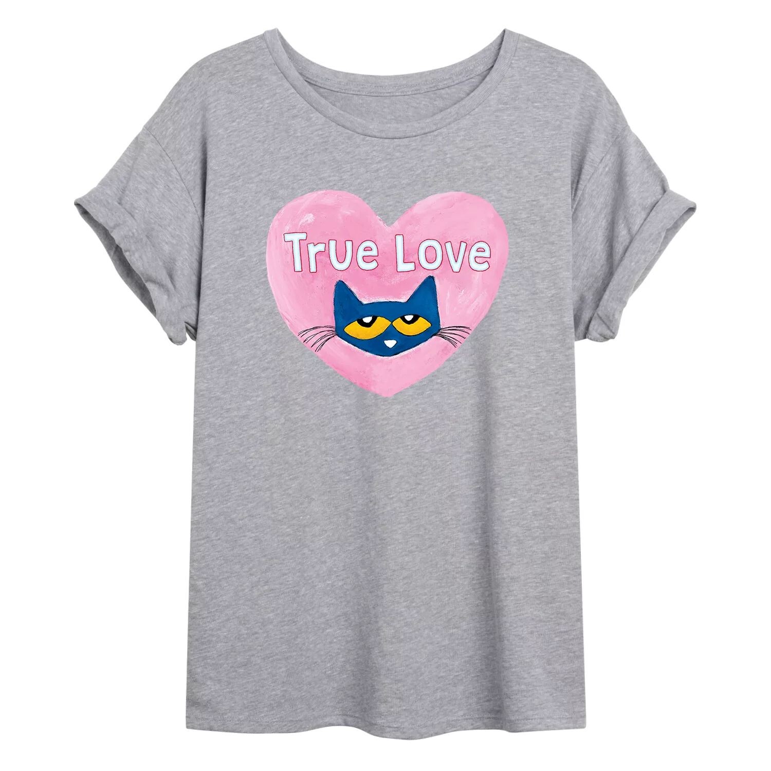 

Струящаяся футболка Pete The Cat True Love для юниоров Licensed Character