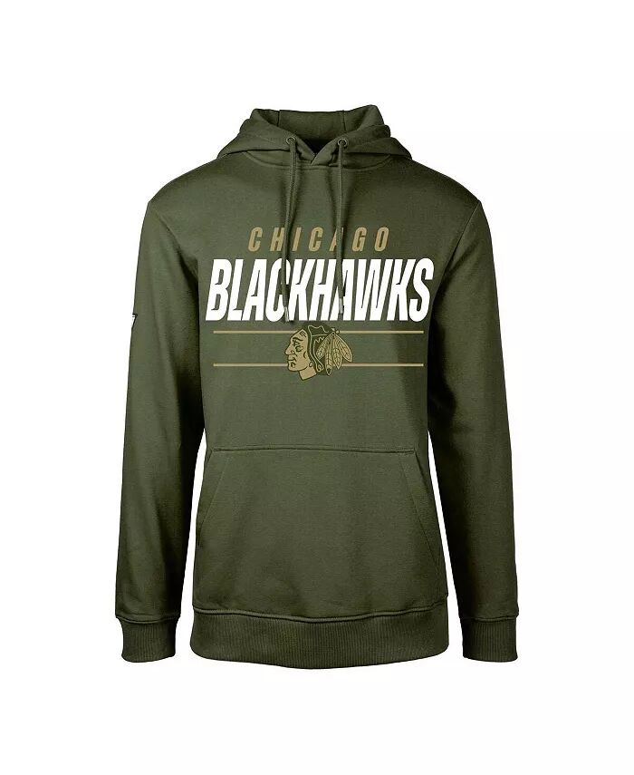

Толстовка с капюшоном из флиса Big Boys Olive Chicago Blackhawks Podium LevelWear