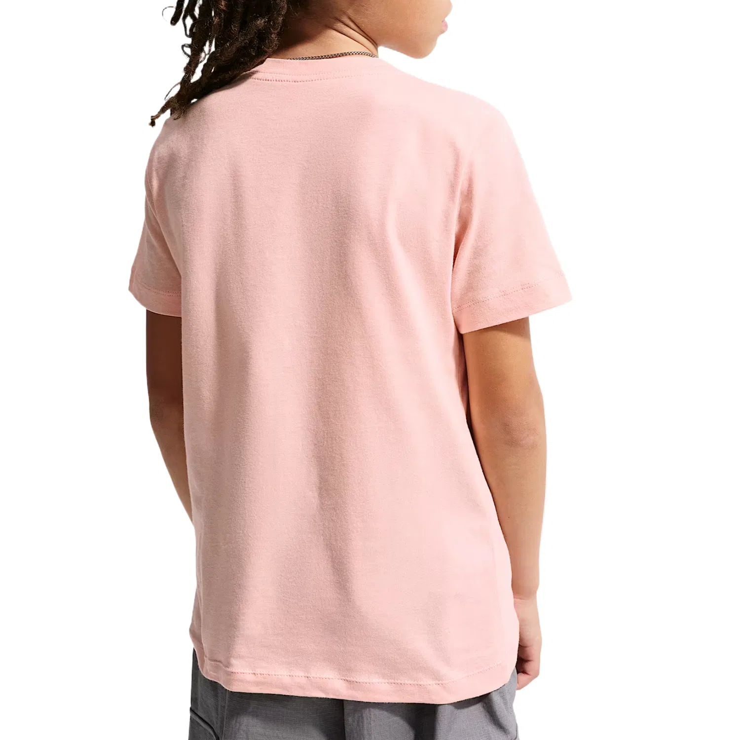 Детская футболка с круглым вырезом Nike, Orange Pink/White — фото 3
