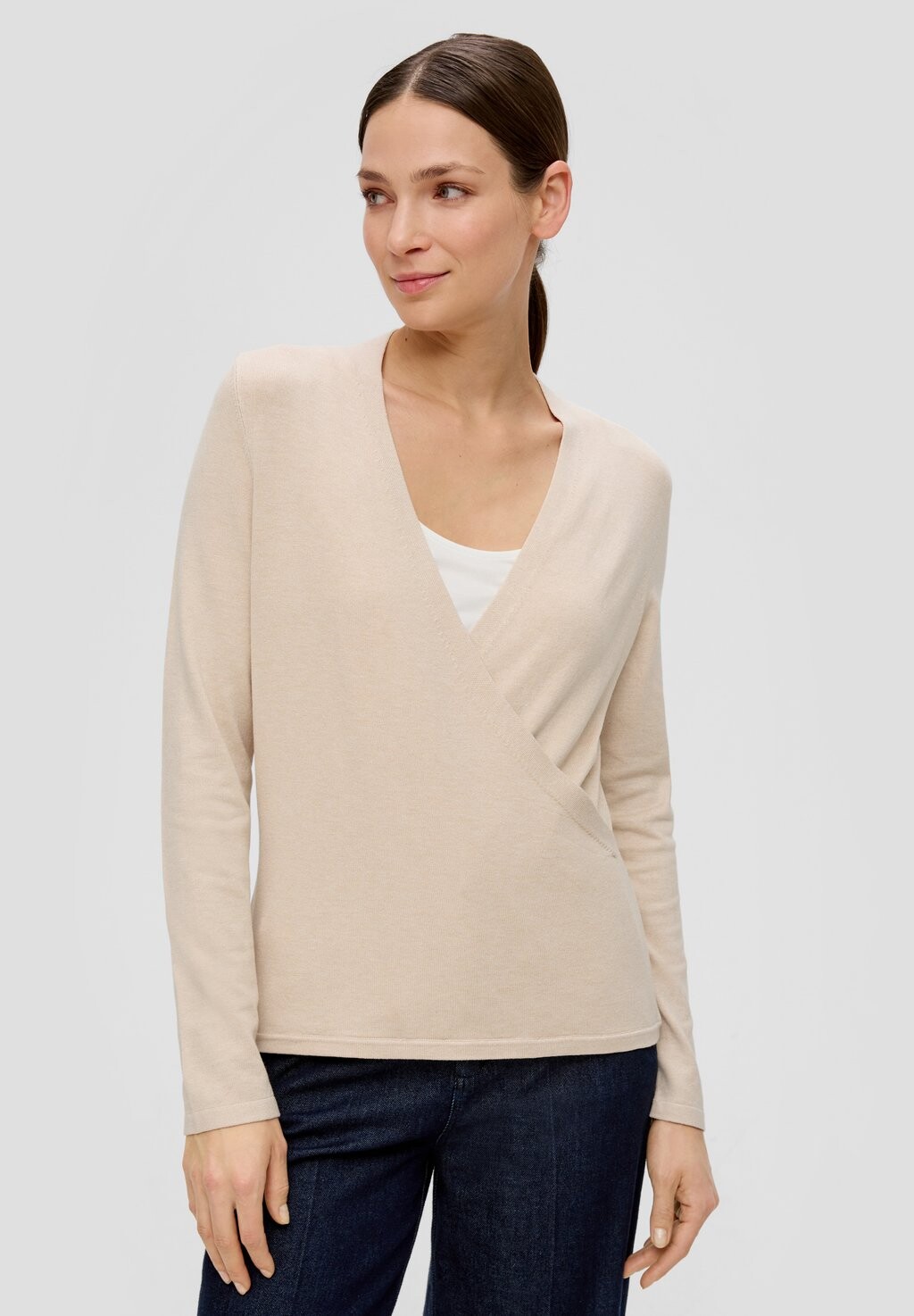 

Вязаный свитер IN WICKEL OPTIK s.Oliver BLACK LABEL, цвет beige