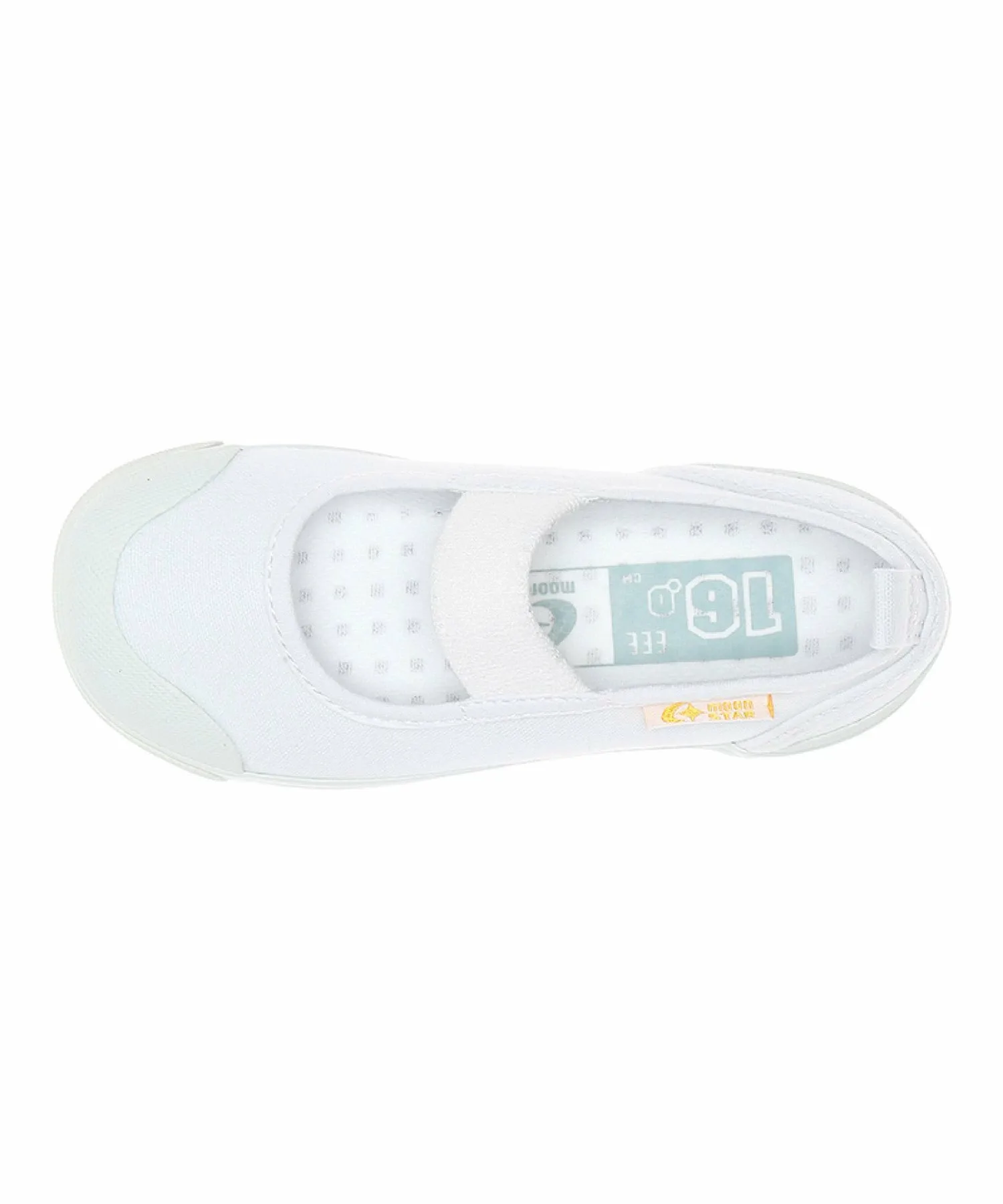 Домашние тапочки MoonStar CR ST11 3E, широкая колодка, размер 19,0-25,0 см. Carrot, white — фото 3