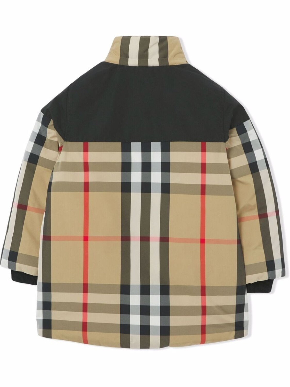 Burberry Kids пуховик со съемным капюшоном, нейтральный цвет — фото 3