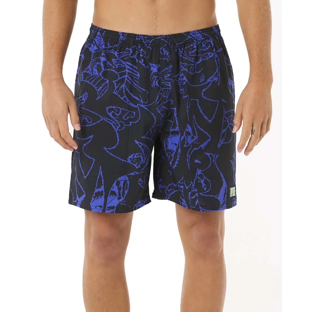 

Шорты для плавания Rip Curl Raw Energy Burner Volley, черный