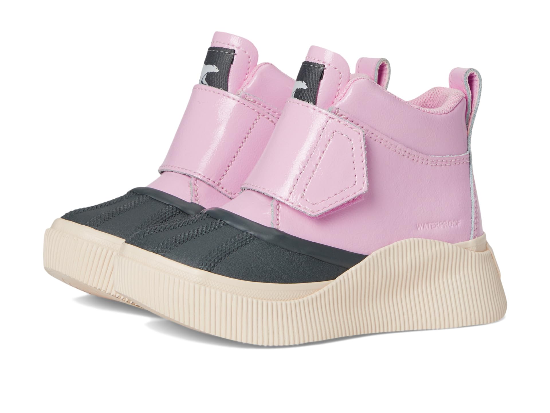 

Кроссовки SOREL Kids Out N About Iv Strap Waterproof, цвет Pink Flare/Pearlescent