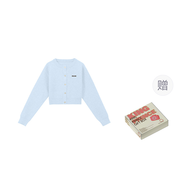 

Трикотаж Casual, Basic, Versatile, осенние путешествия Women's Gray KING PRINCE, синий