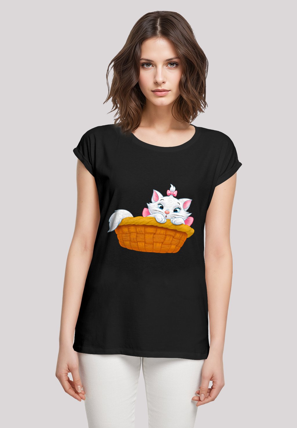 

Футболка с принтом DISNEY ARISTOCATS MARIE IN BASKET F4NT4STIC, черный
