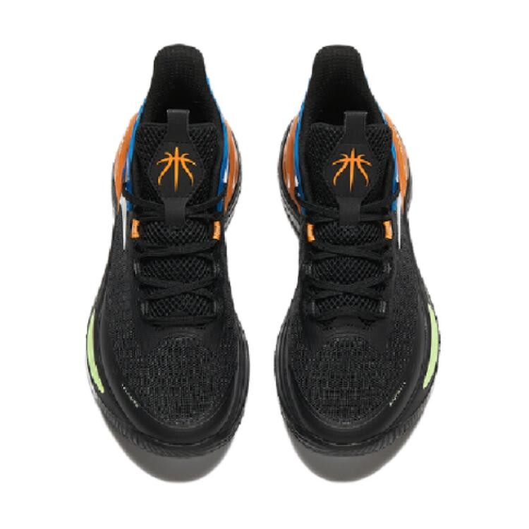 Детские баскетбольные кроссовки GS Low-top белые/оранжевые Anta Kids, черный — фото 3