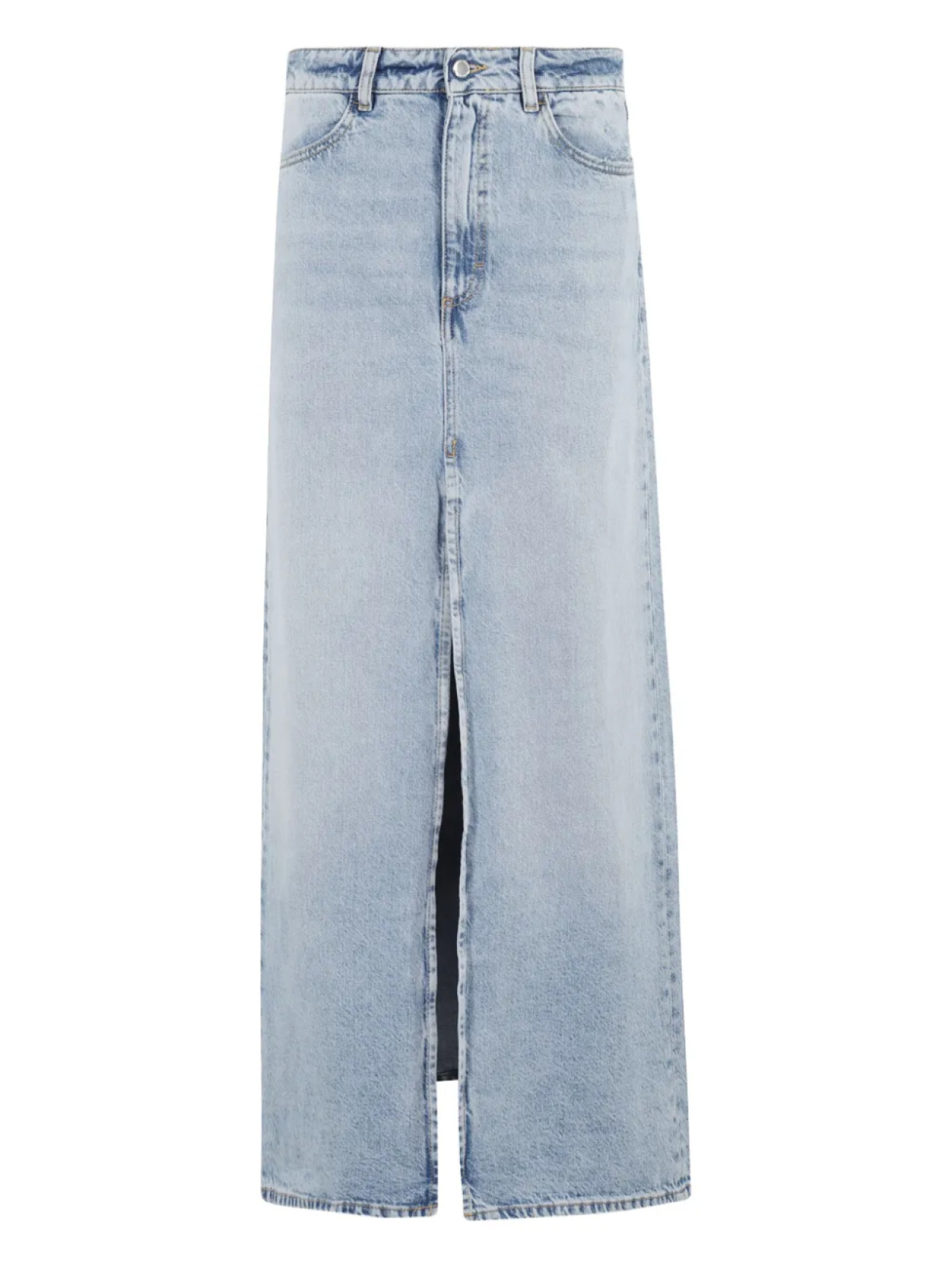 

Длинная юбка цвета песочного цвета ICON DENIM, синий