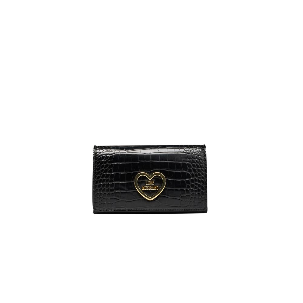 

Черная полиэтиленовая женская сумка через плечо LOVE MOSCHINO