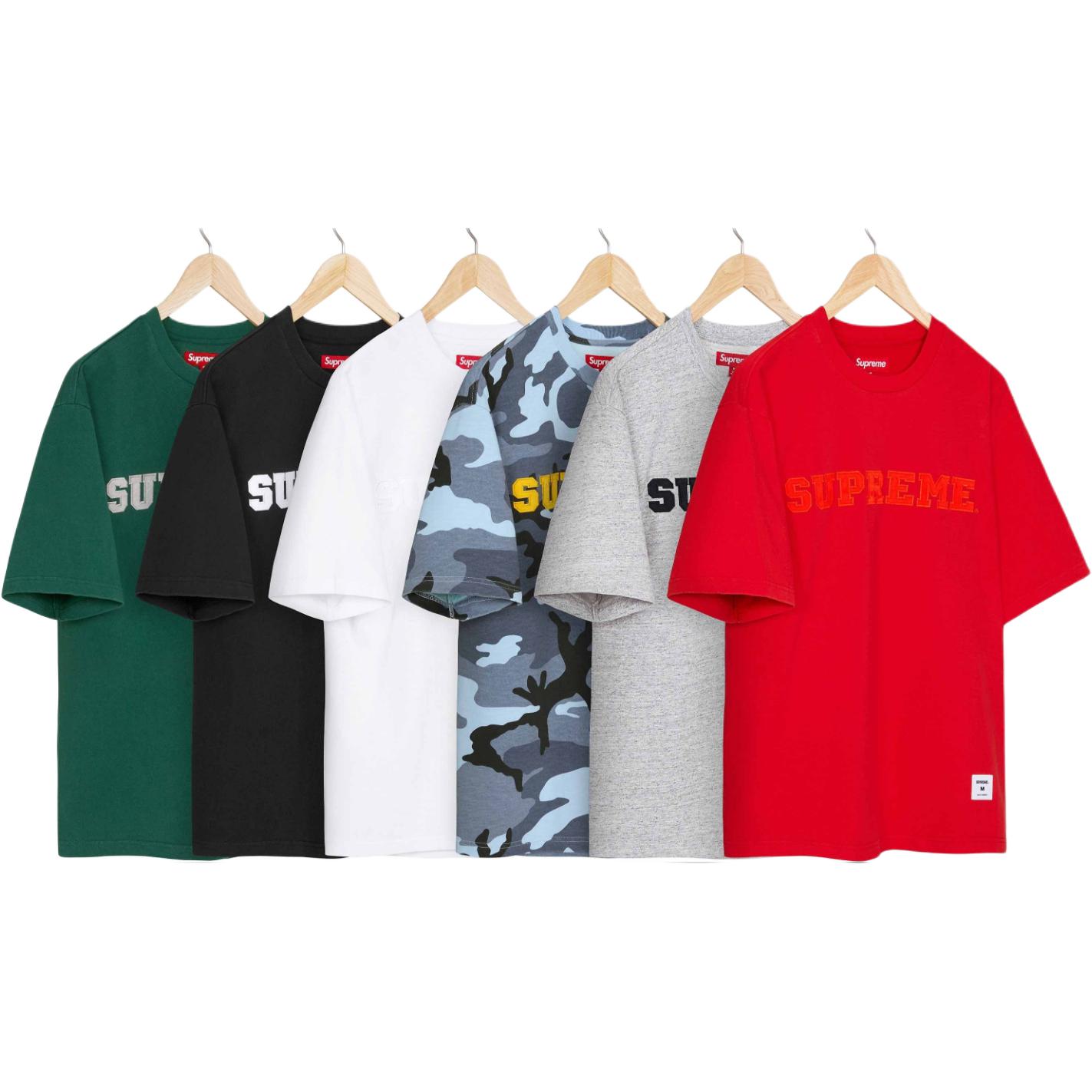 Футболка FW25 WEEK9 Collegiate Appliqué Unisex Supreme, красный — фото 4