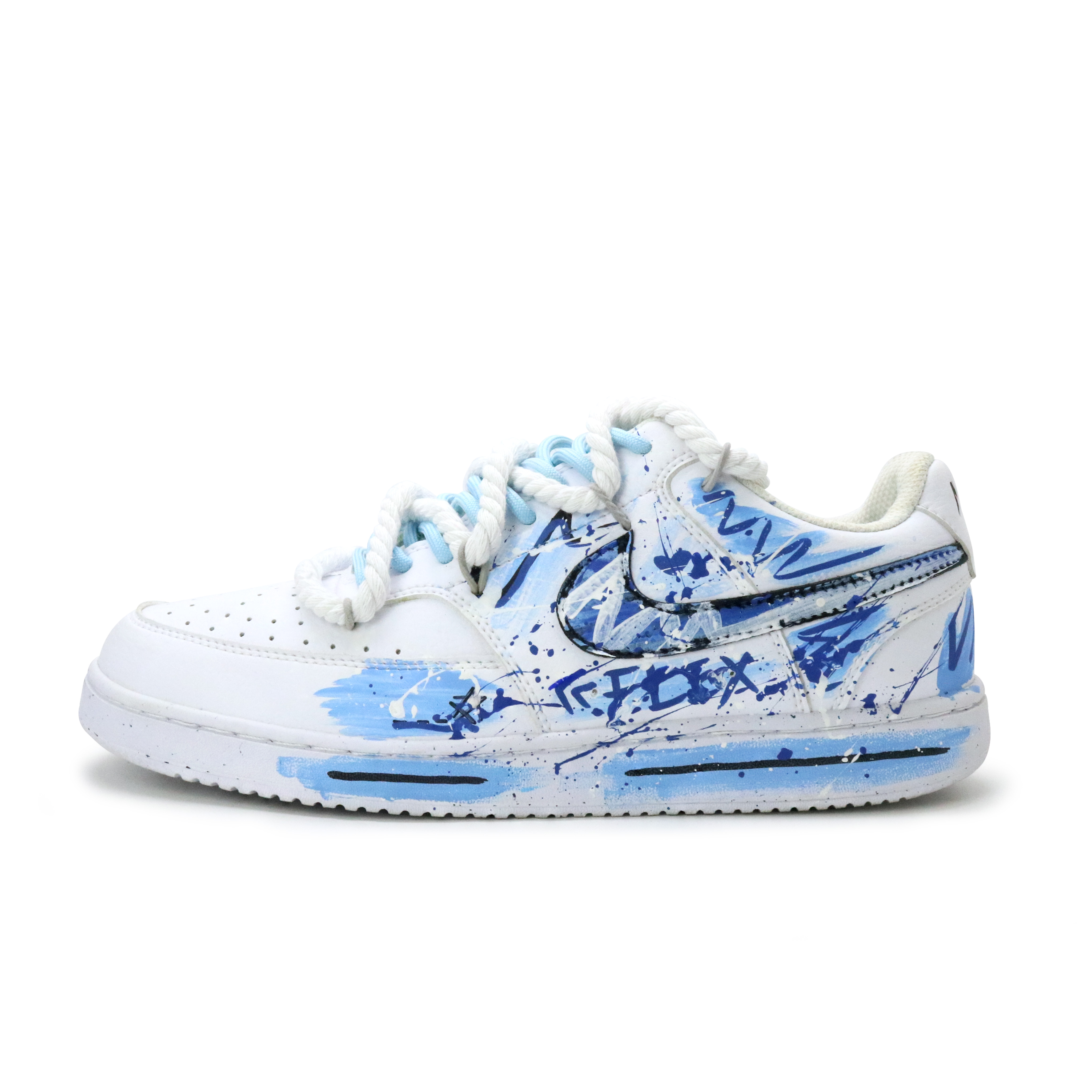 

Nike Кроссовки Court Vision 1 Free Country 2.0 с низким верхом для скейтборда, износостойкие, с поддержкой баланса, мужские, синие, базовые