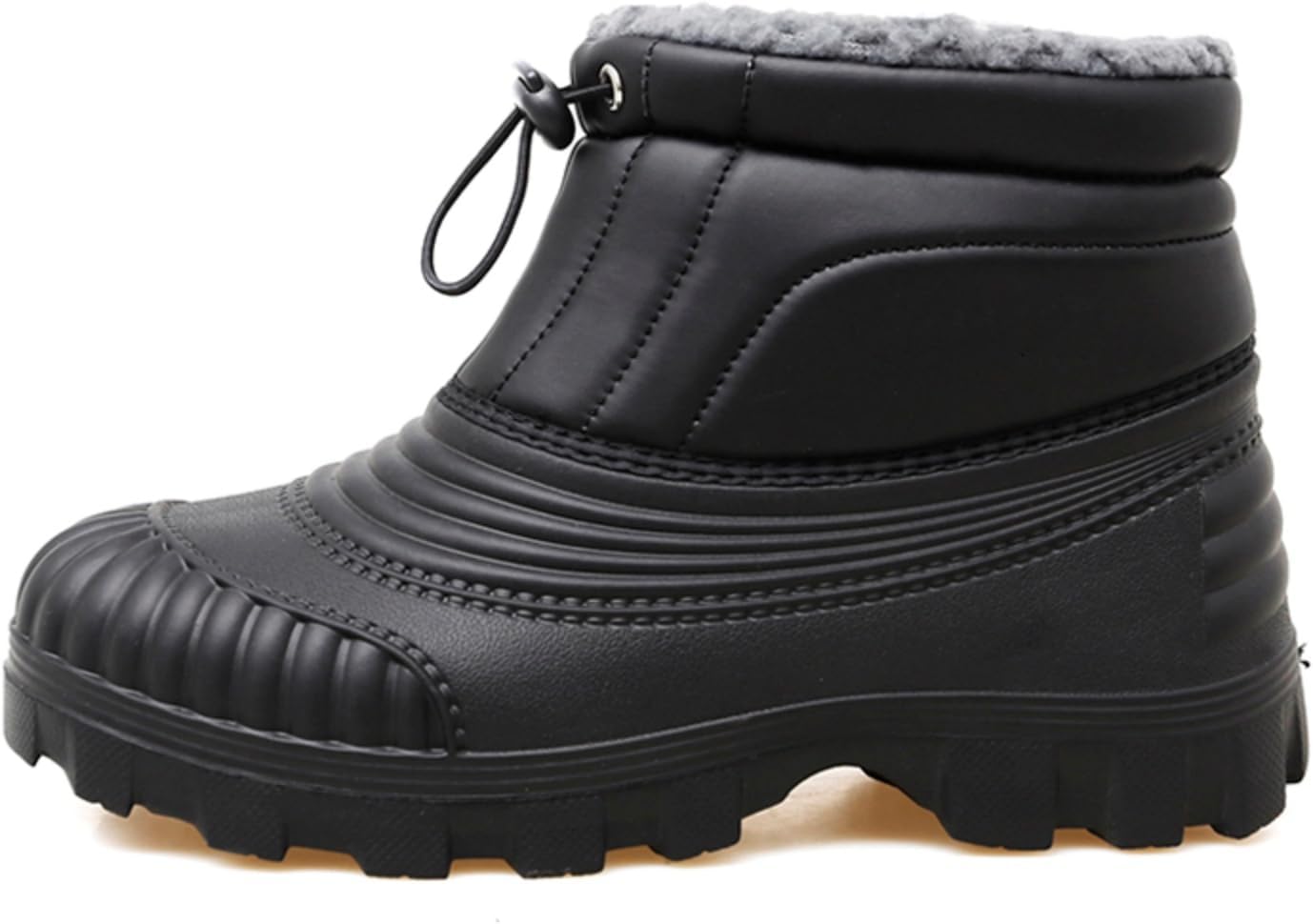 

Мужские утепленные зимние ботинки до щиколотки, прочная обувь для холодной погоды - идеально подходят для ледяных тропинок, зимних работ на улице и ежедневной носки Aokisx, черный