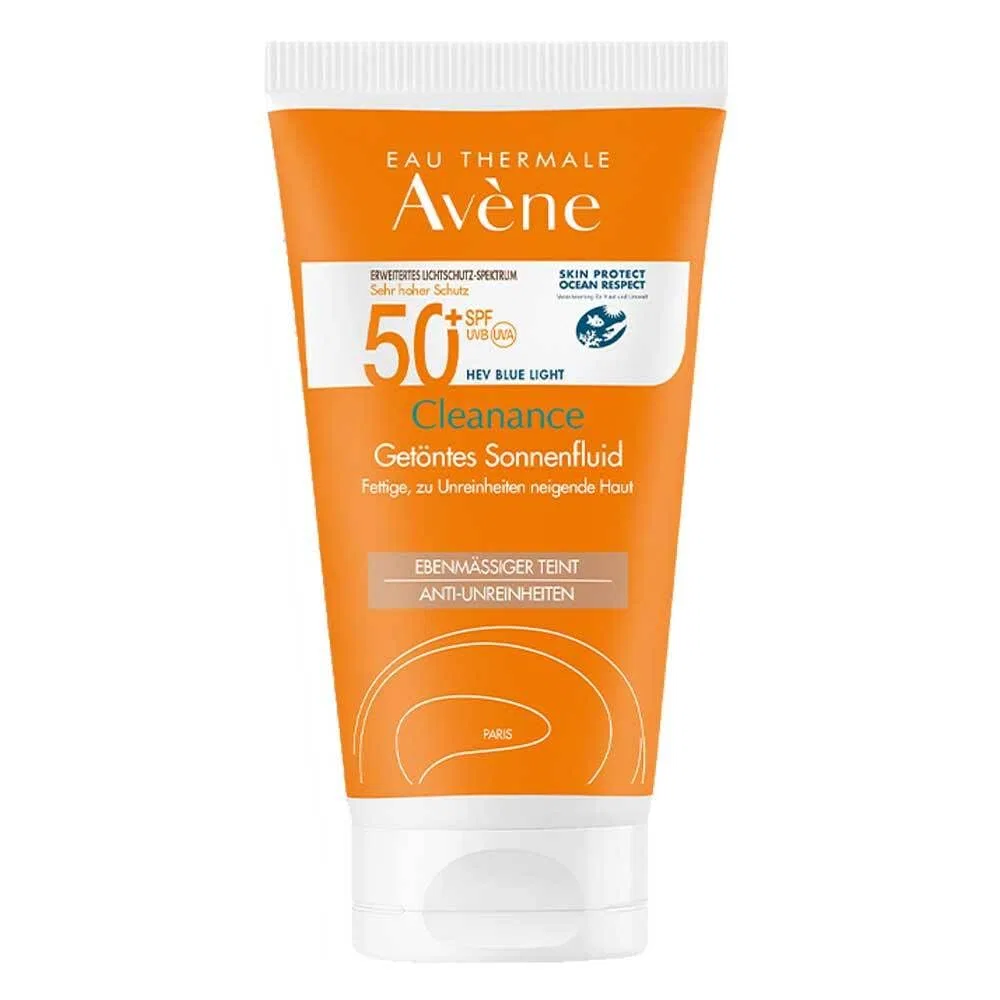 Тонированный солнцезащитный флюид «Cleanance Sun Fluid SPF 50+» от AVENE Avene
