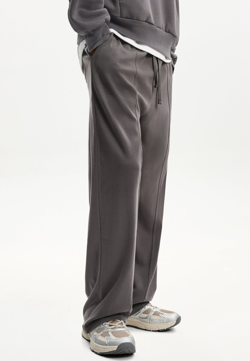 

Спортивные штаны WIDE-LEG Bershka, темно-серый