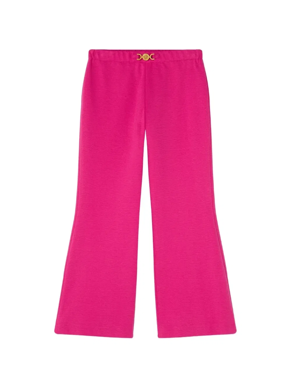 Брюки-клеш из трикотажа Versace Kids, розовый