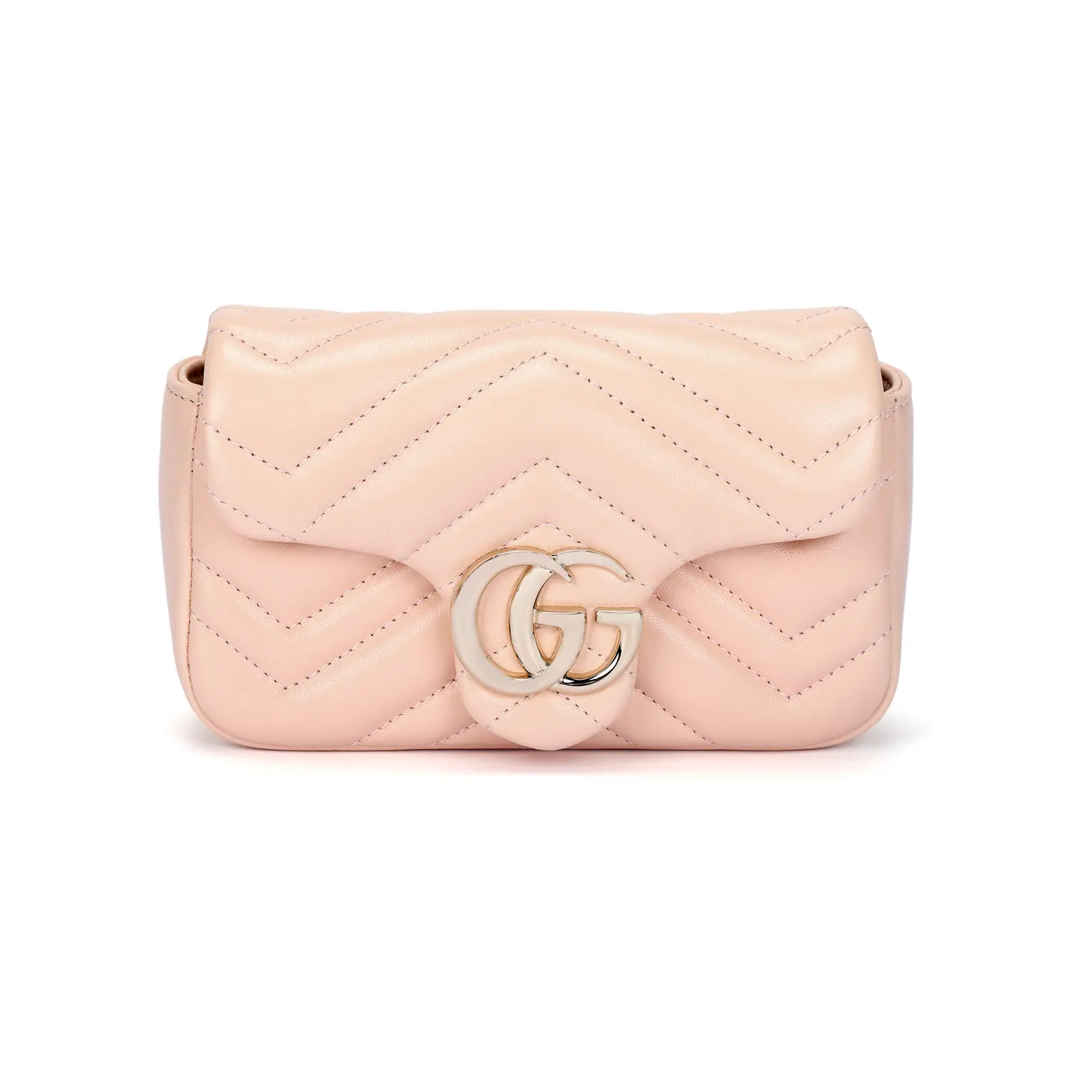 

GUCCI Сумка GG Marmont из ягненка мини женская розовая