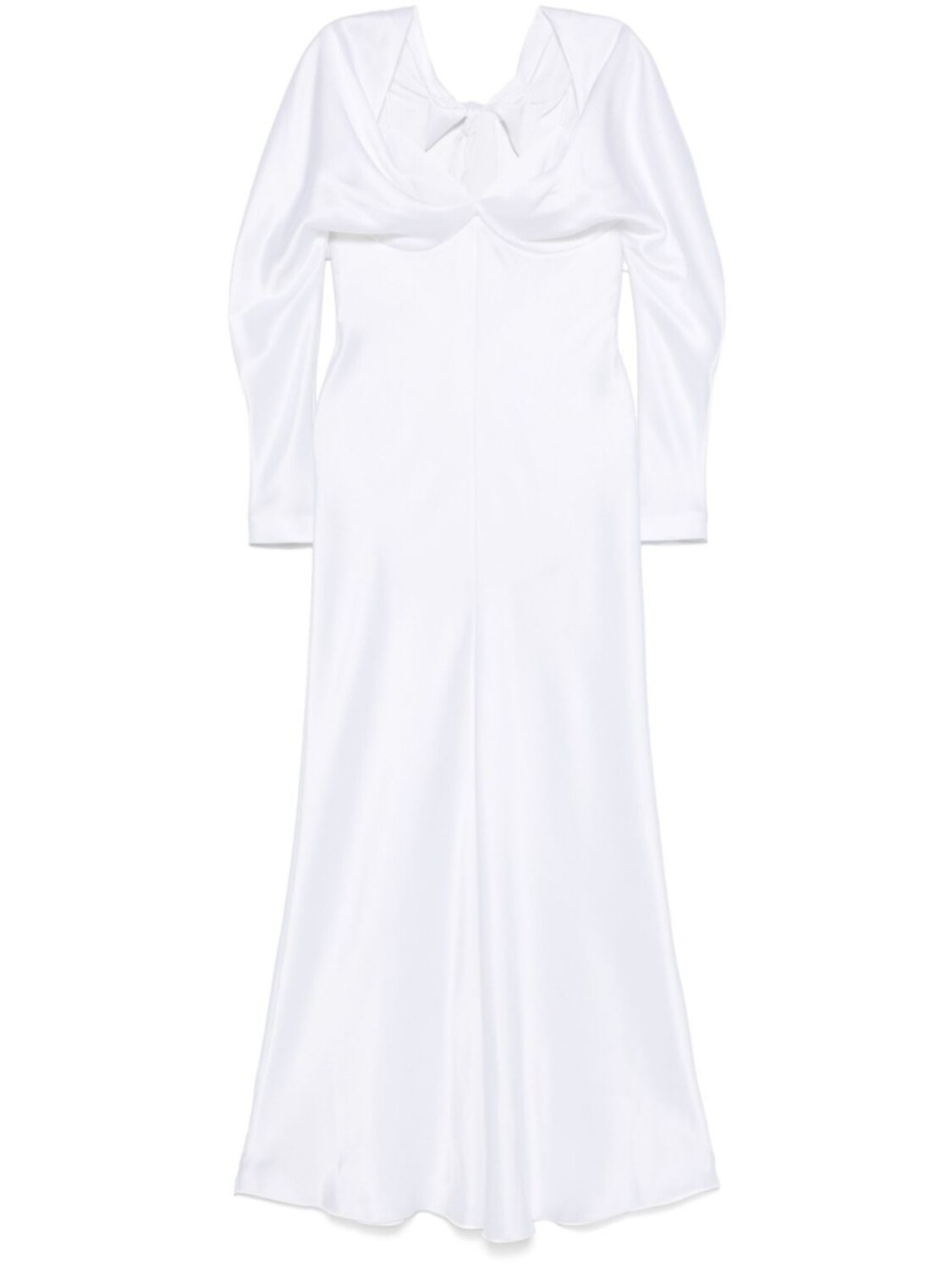 

Платье макси с драпировкой Alberta Ferretti, белый