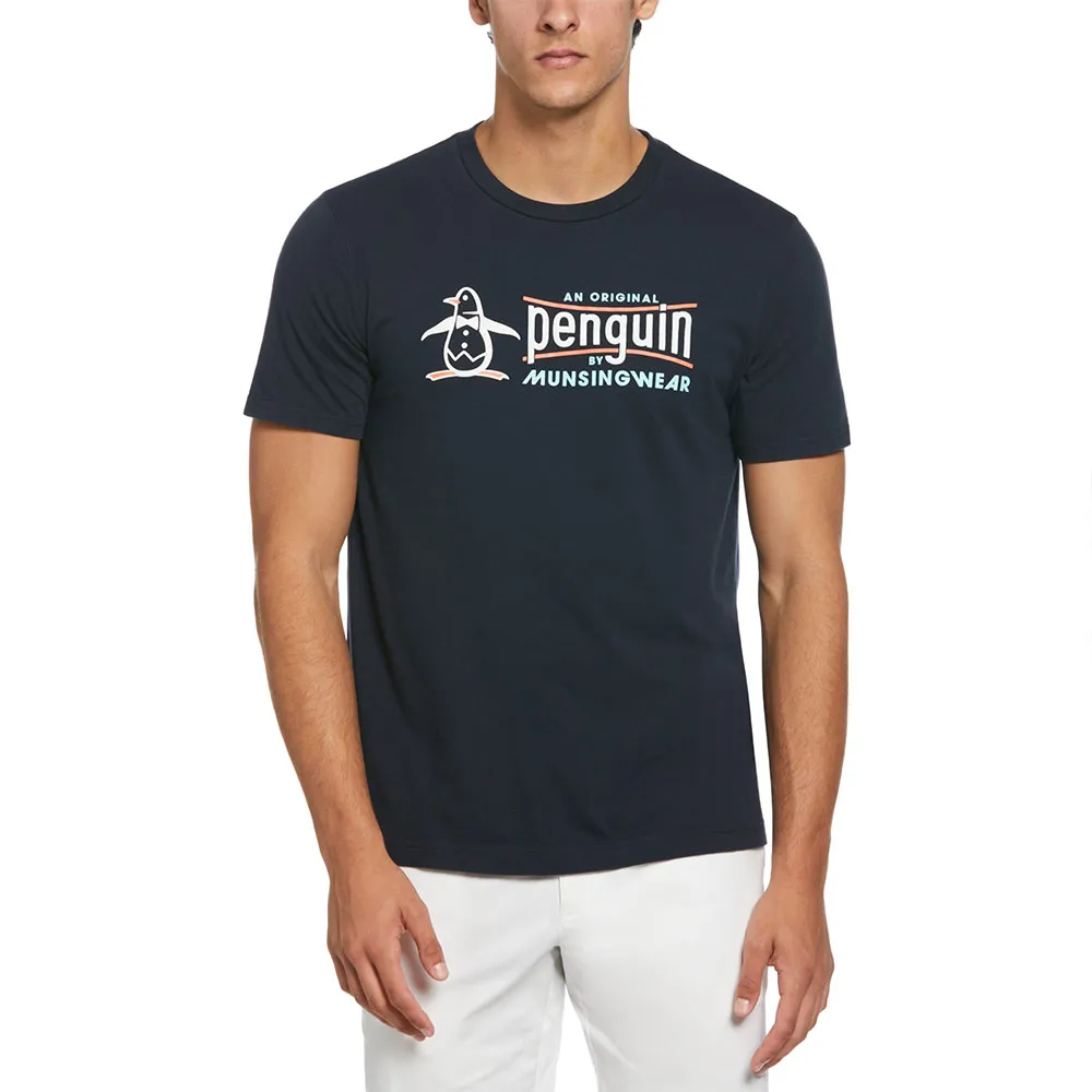 

Футболка с коротким рукавом Original Penguin Graphic Puff TV Pete Logo, синий